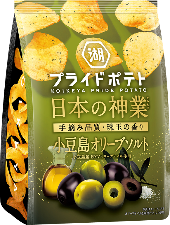 湖池屋プライドポテト 日本の神業 小豆島 オリーブソルト